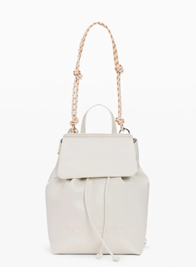 DESIGUAL Beige Small backpack with charms for Women | Best Price UAE